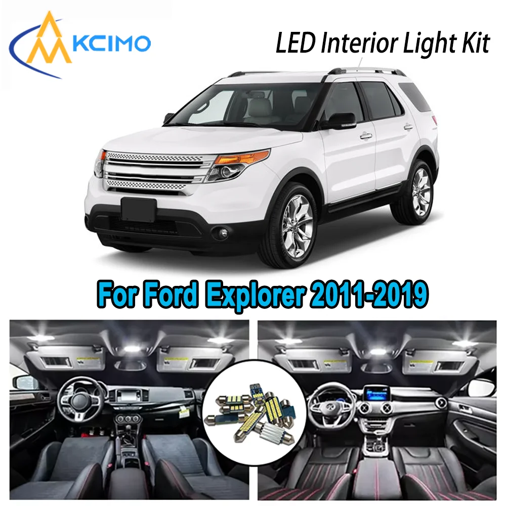 

High-Quality LED Interior Kit for Ford Explorer 2011-2019 2012 2013 2014 2015 Premium Error-Free Dome Map Trunk Automotive Lamps