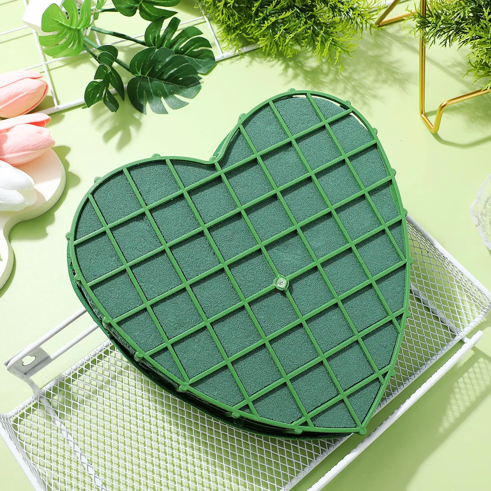 2Pcs Floral Mud Tray Plastic S - Wedding Supply Decor review and price