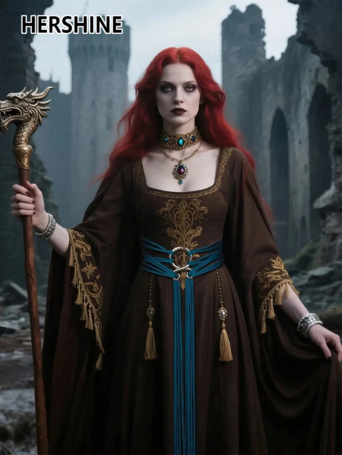 حزام ربط على طراز الفايكنج قطعة واحدة من HERSHINE حزام حبل فايكنغ تاليسمان منتج عصري إكسسوارات الهالوين ريترو بسيط