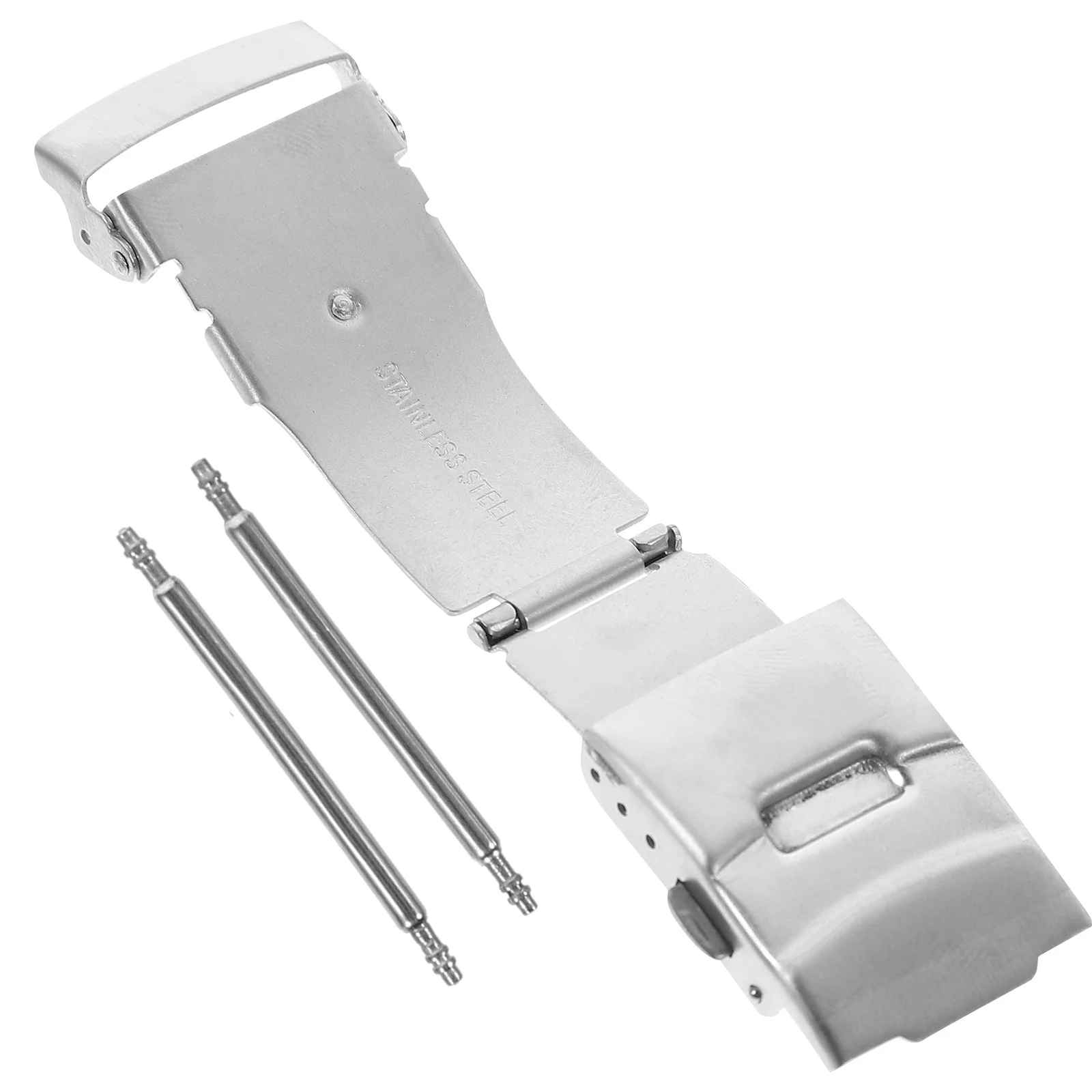 

1Set Stainless Steel Watch Buckle Universal Design Firmly Fastened Easy to Replace Watch Strap Clasp Repair Supplies