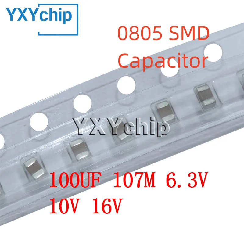 20PCS SMD Chip Multilayer Ceramic Capacitor 2012 0805 100UF 107M 6.3V 10V 16V X5R 20% MLCC