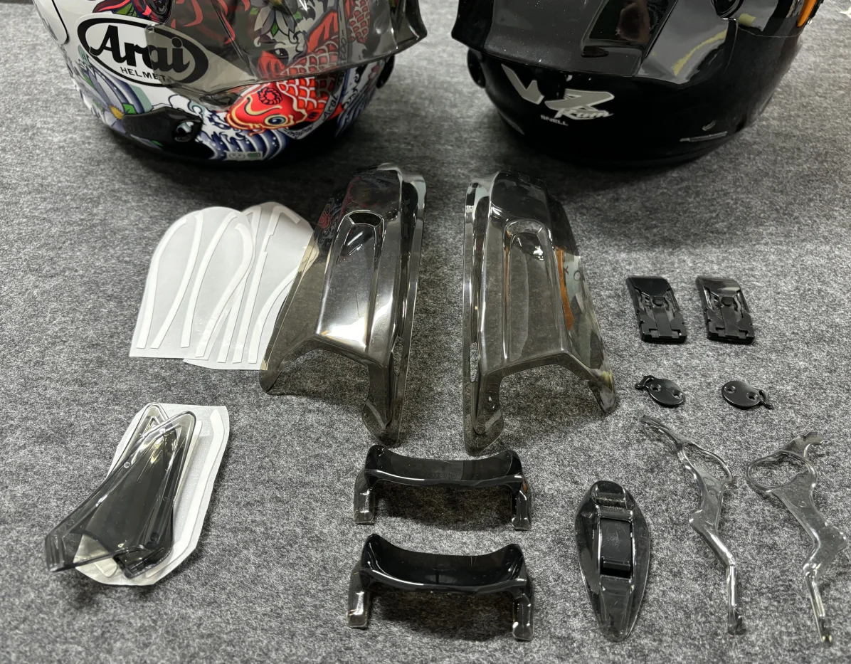 Per ARAI VZ RAM 3/4 MZ SZ RAM Moto Rivestimento Posteriore Casco Spoiler Casco Spoiler Accessori Casco Air Vent Air Vent