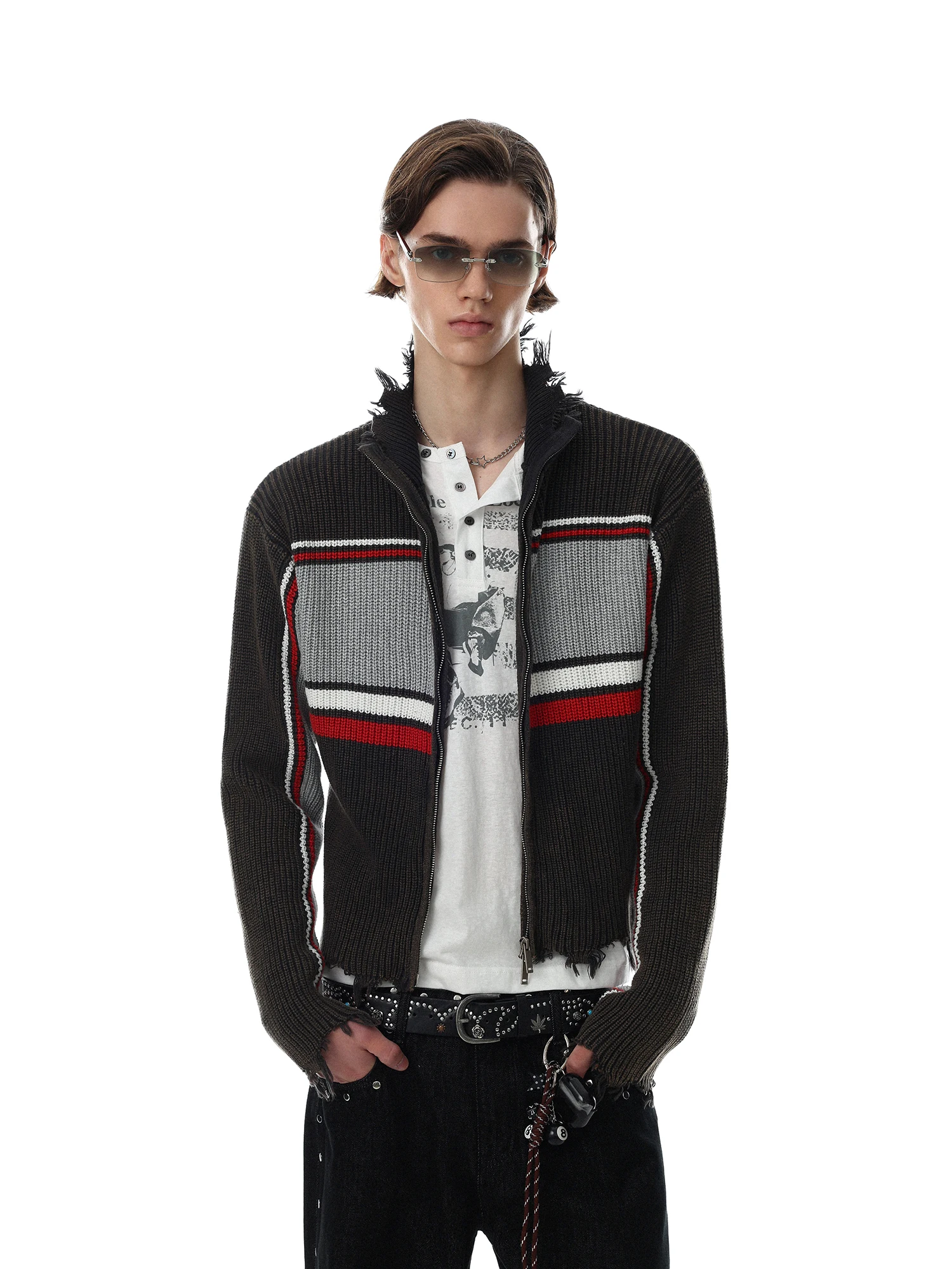 Suéter de punto suave con crem - Street Fashion Brand reseña y precio