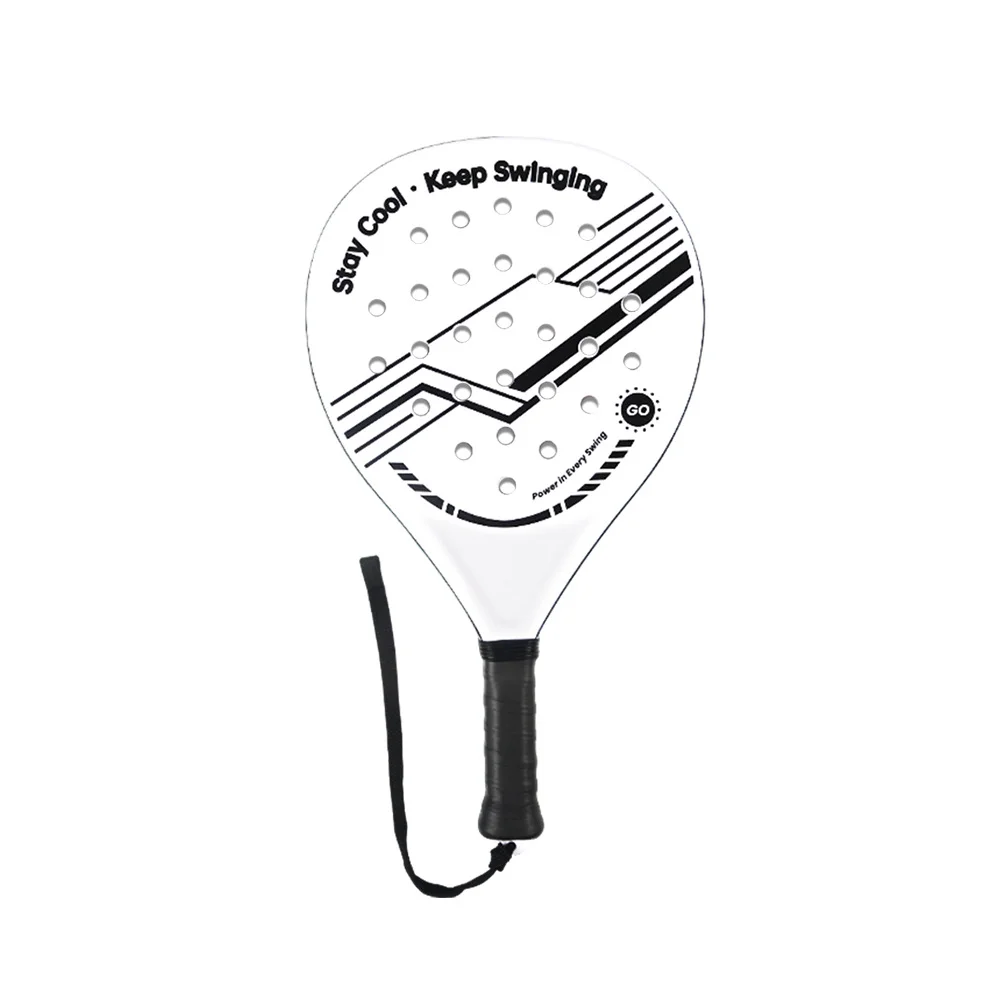 

Lightweight Padel Racquet Carbon Fiber Surface with EVA Memory Flex Foam Core for Beginner to Intermediate Players