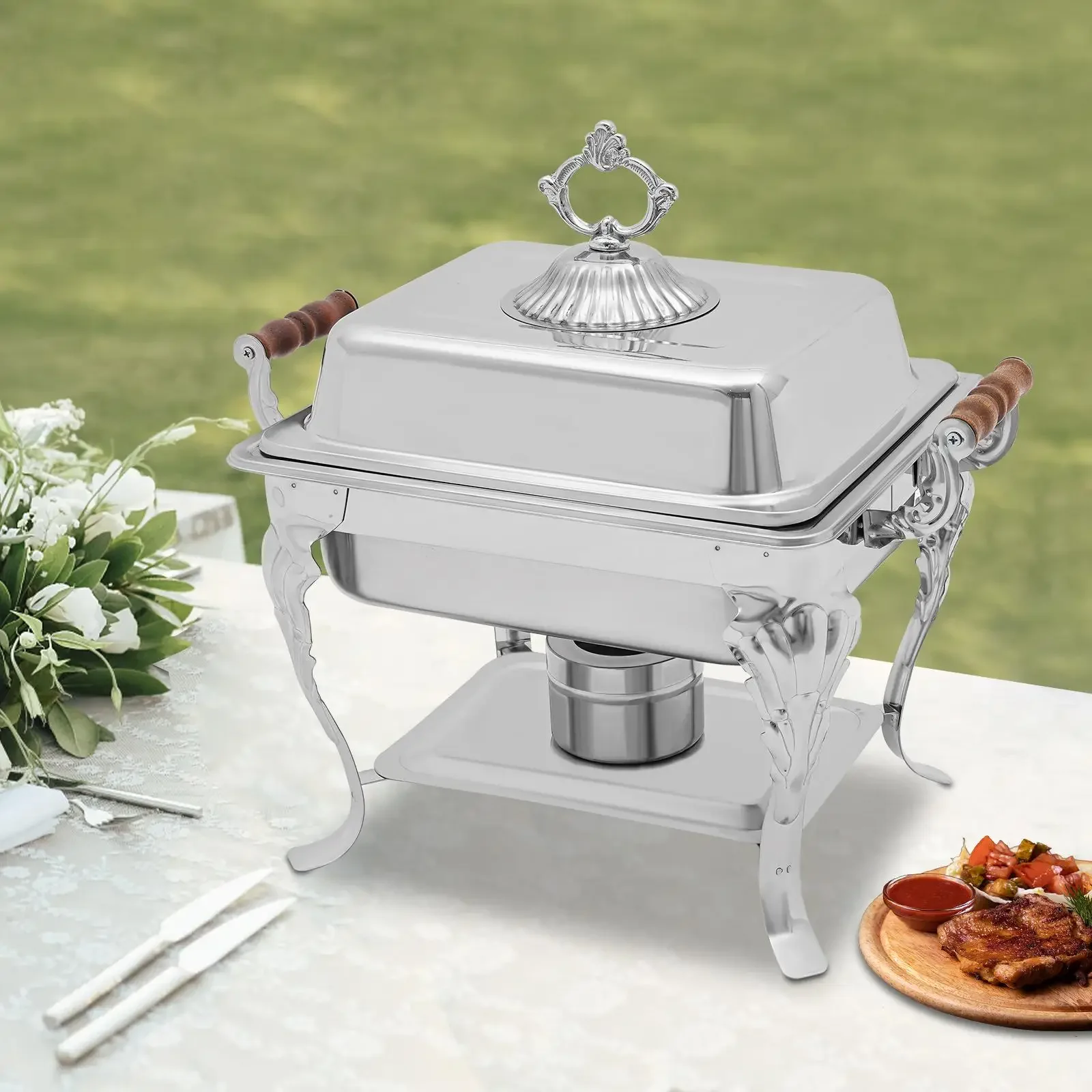 

European Small Square Alcohol Cooker For Home Restaurant Cook, Home Kitchenware
