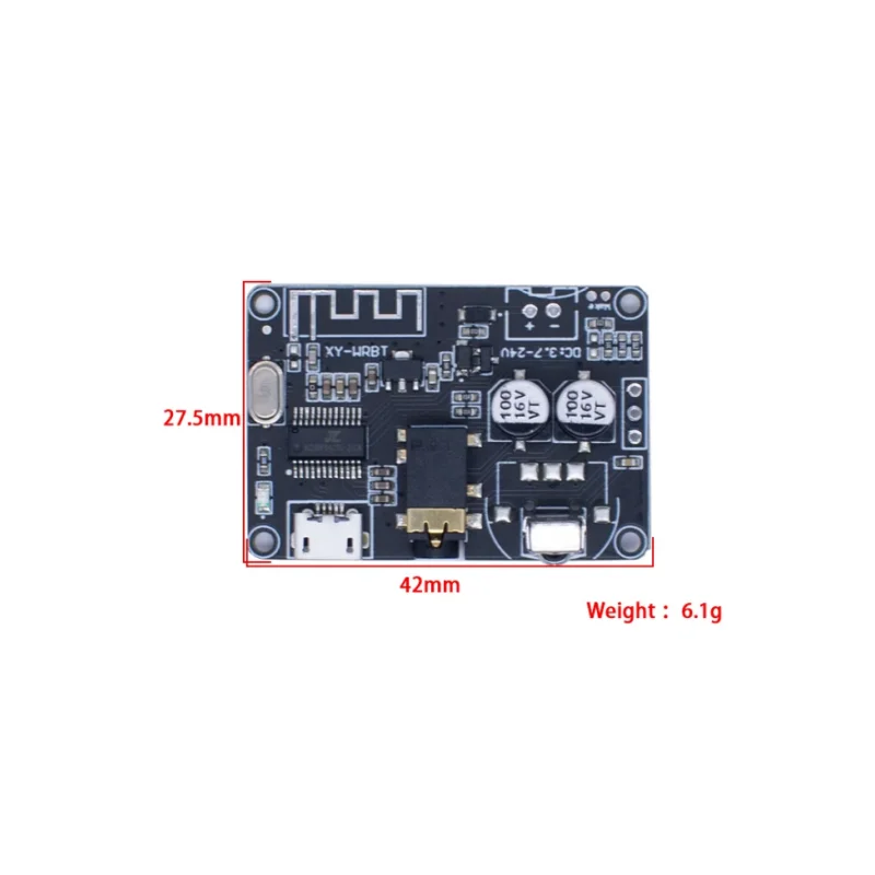 Bluetooth Audio Receiver Board, Wireless Stereo Music Module, Lossless Decoder, Bluetooth 5.0, MP3, XY-WRBT