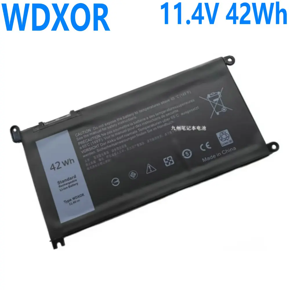 

New WDXOR Laptop Battery For Dell Inspiron 13 5000 5368 5378 7368 14 7000 7560 7460 5567 5770 15MF PRO-1508T 3CRH3 T2JX4