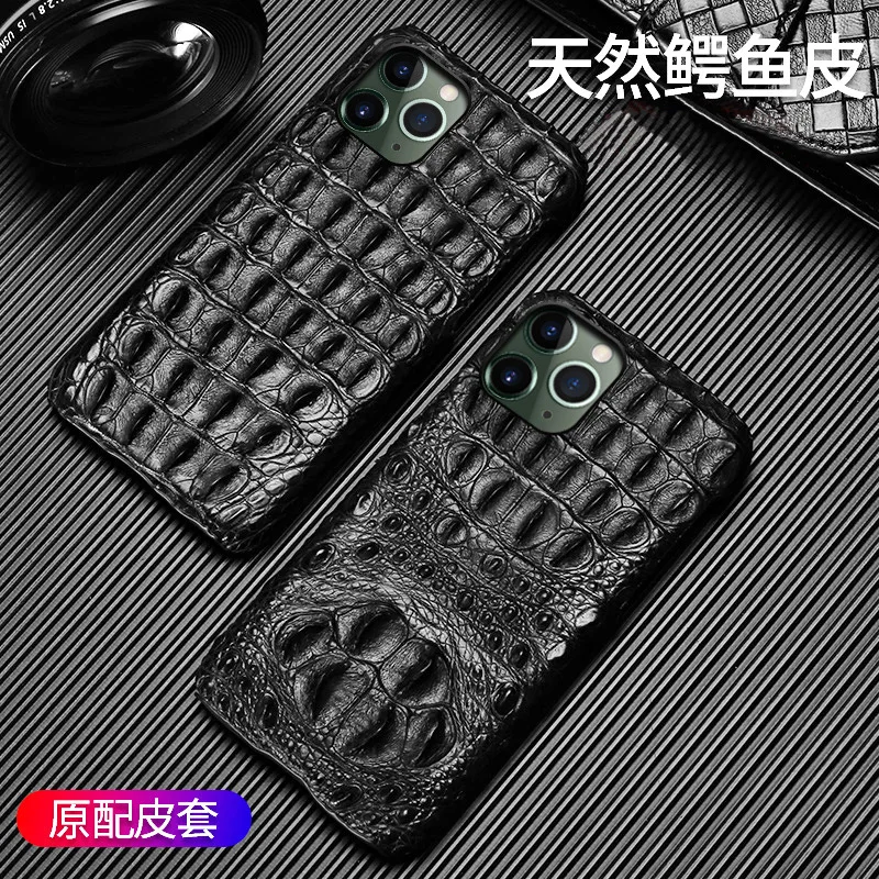 

Applicable to Apple 16 mobile phone case, crocodile leather iphone15promax leather 14plus leather case XSmax protection