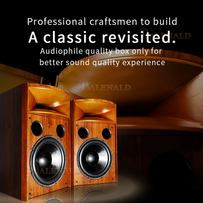 Balenald Audio Horn H15 Bookshelf من الخشب الصلب صوت 12 بوصة مكبر صوت HIFI #3