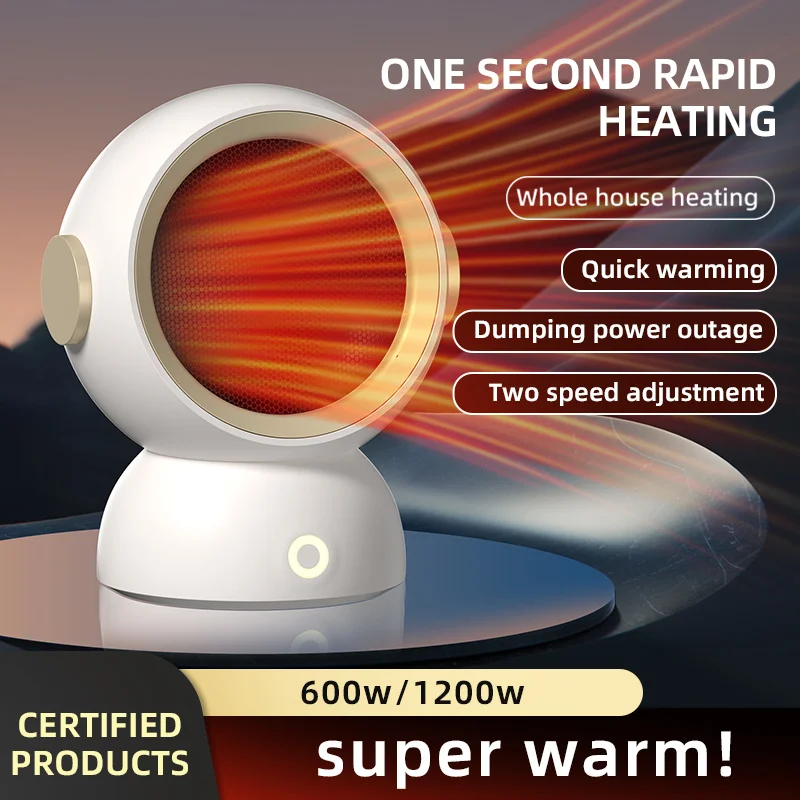 

New Type Of Warm Air Heater With Fast Heating And High Power Desktop Heater Office Mini Small Household Warm Air Heater Silent