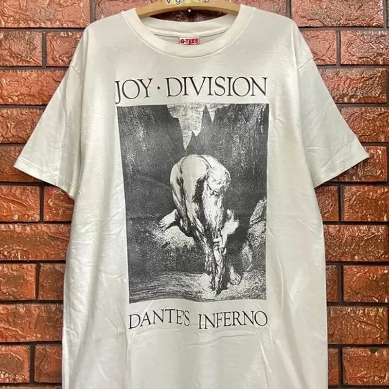 Vintage 90s Joy Division Dantes Inferno White T Shirt Reprint