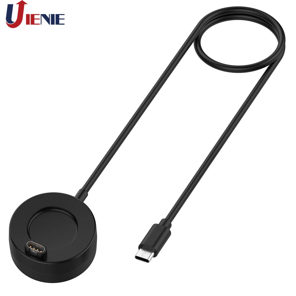 1m cabo de carregamento rápido doca para garmin forerunner265/265s/965 relógio inteligente tipo c cabo carregador adaptador acessórios