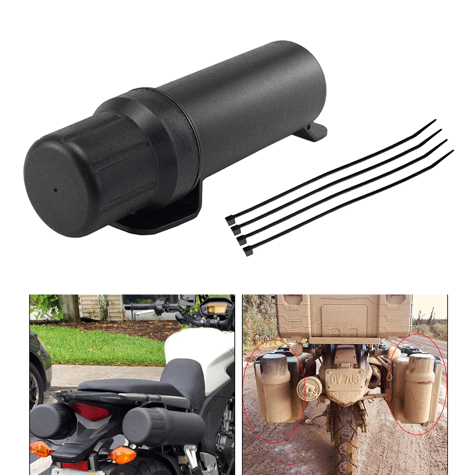

Motos Repair Toolbox Universal Off-Road Motorcycle Accessories Black