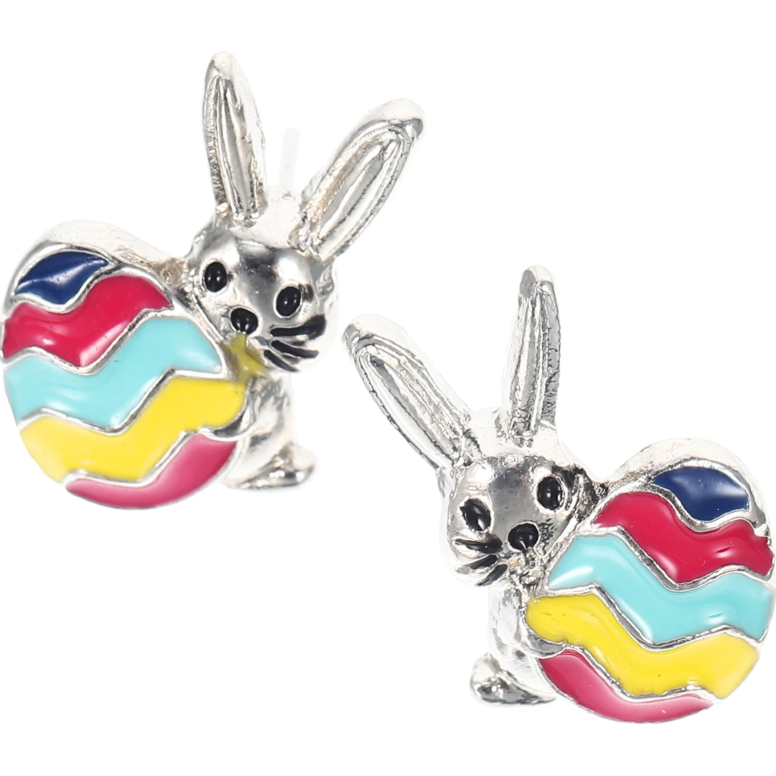

1Pair Easter Rabbit Egg Earrings Women Cute Bunny Studs Lightweight Fashion Party Gift Jewelry Accessories