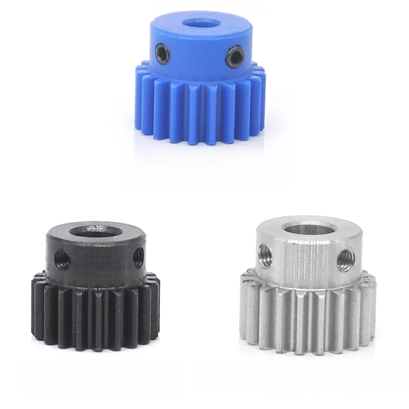 Carbon Steel Material Blackening Spur Gear Bore1 Piece Module 1 Motor Gear 1m-15t/16t Sc45 Size 4/6/6.35/7/ Mm - Detail 1