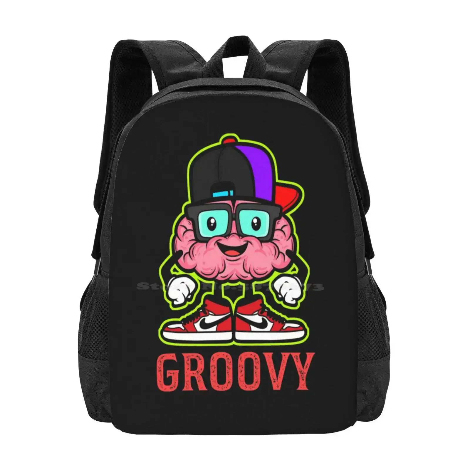 

Groovy Brain, Movement Is Medicine Hot Sale Schoolbag Backpack Fashion Bags Groovy Brain As The Moves The Brain Grooves