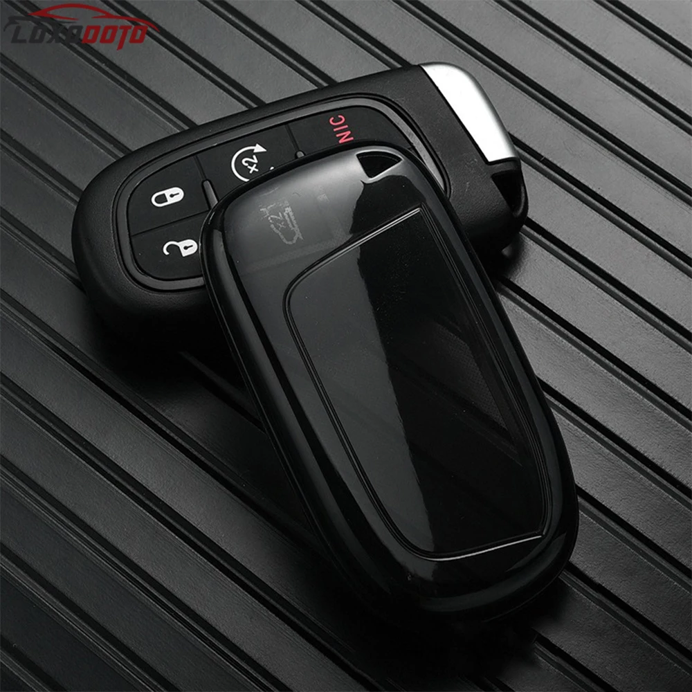 Car Key Case Cover For Dodge Challenger Journey Charger For Jeep Cherokee Compass Special Commander Renegade For Chrysler 300C