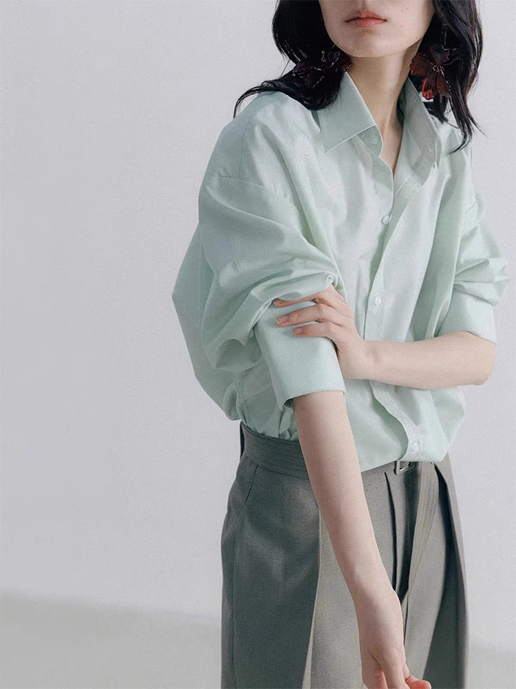 

Mint Green Women's Summer New Loose Fit Sun Protection Shirt Strap Lightweight Open Cardigan Cool Feeling Top Korean Style