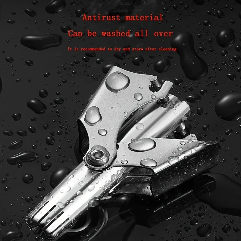 ماكينة تشذيب شعر الأنف اليدوية القابلة للغسل للرجال والنساء، من الفولاذ المقاوم للصدأ، ماكينة قص شعر الأنف المحمولة #2