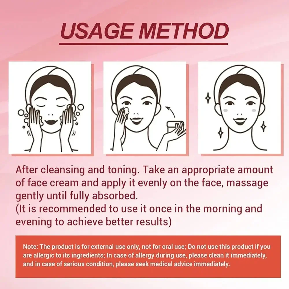 مزيل التجاعيد الفوري كريم وجه مكافحة الشيخوخة ثبات رفع تتلاشى الخطوط الدقيقة تبييض ترطيب سطع تشديد العناية بالبشرة #4