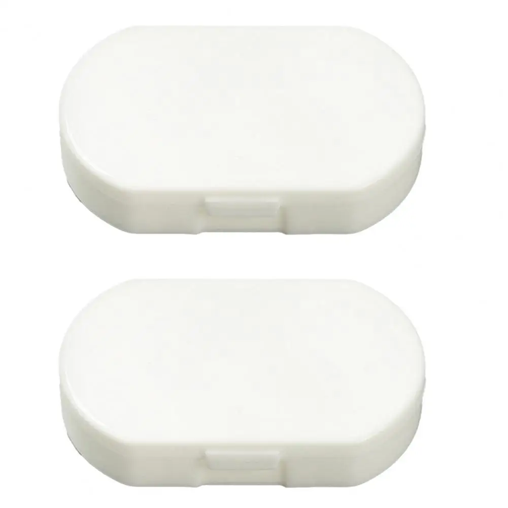 2Pcs Pill Box Visible Scratch Proof Pill Organizer Pill Storage Box Tablet Container Travel Accessories