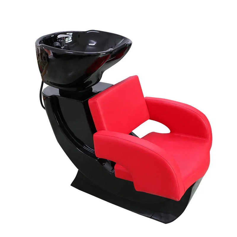 

Internet celebrity barbershop shampoo bed, hair salon special semi-reclining hairdresser shampoo bed, sitting adjustable