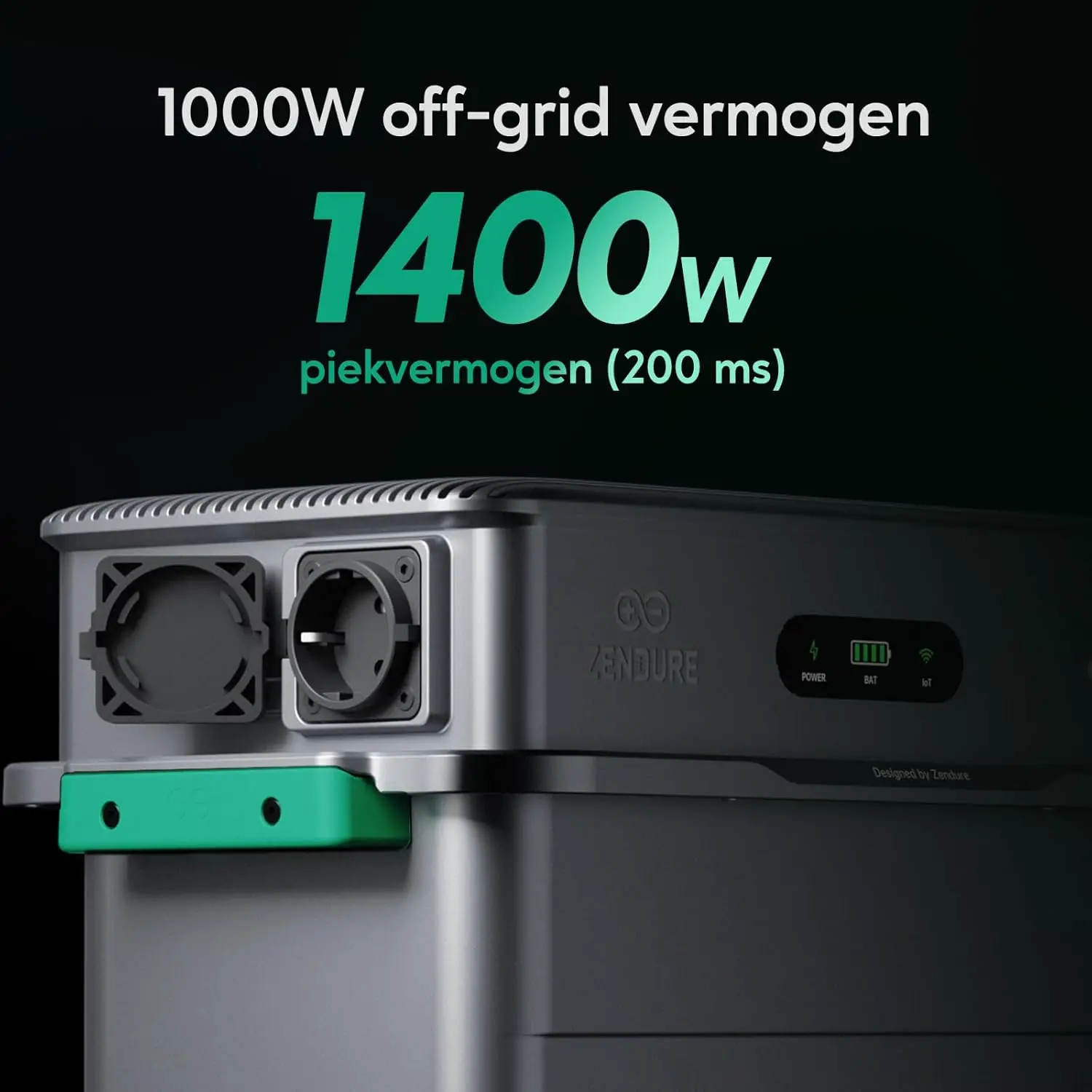 Zendure SolarFlow 800 Pro2, Balkonkrachtcentrale met zonne-energie-invoer 2640W, belasting 1000W, output 800W, energiebeheersysteem AI, 1920Wh LFP-batterij, uitbreidbare capaciteit 11.52kWh - Afbeelding 6