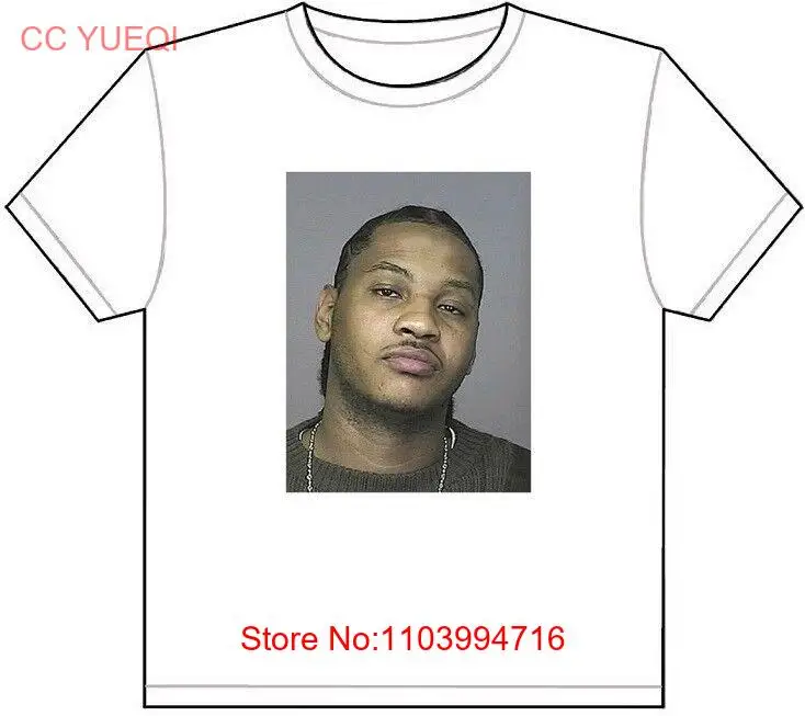 CARMELO ANTHONY MUG SHOT T-SHIRT TEE PICTURE PHOTO mugshot knicks nuggets ny 308