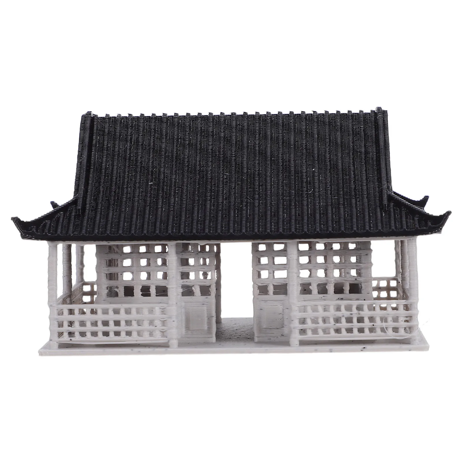 

Mini Chinese Building Statue Detailed Handcrafted Plastic Micro Landscape Pavilion Decor Zen Garden Bonsai Table Decoration