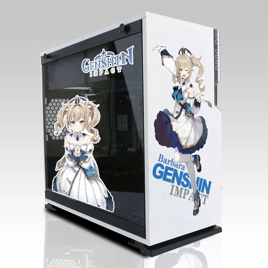 Genshin Impact Stickers for PC Case ATX Mid Tower Computer Decor Decal Waterproof Removable Stickercar stickers