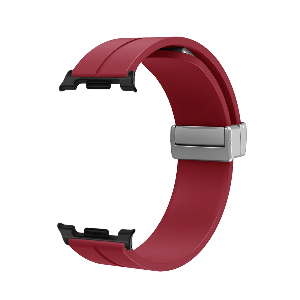

Loop Band+Magnetic Buckle For Samsung Galaxy Watch 8 40mm/44mm Bracelet Skin-friendly Silicone Smart Watch Strap for Man Woman