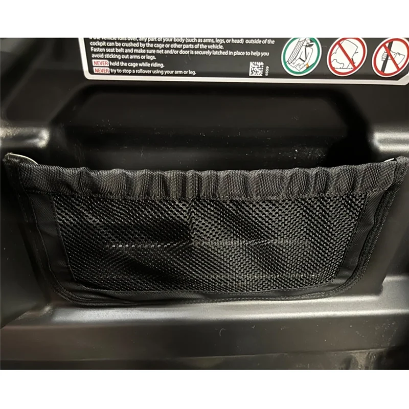 ABLQ UTV Rear Backrest Storage Nets For Can Am Defender Max Accessories Replacement 715003019 2 Pack