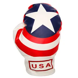 1 Pcs HELLO NRC Golf Headcovers for Driver Fairway Woods Boxing Glove USA PU Leather Golf Club #1 #3 #5 Wood Head Cover