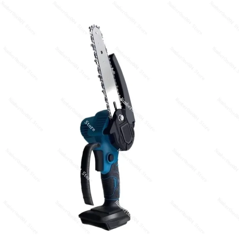 Lithium Battery Brushless Electric Chain Saw Small Household Handheld Rechargeable Woodworking Cutting Outdoor Logging Saw