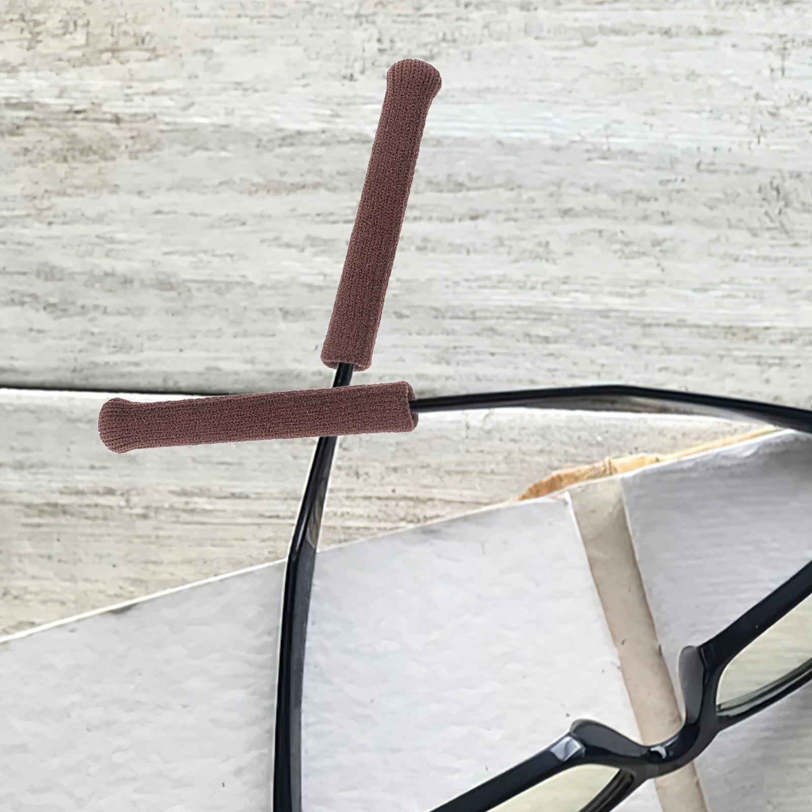 

6pcs Eyeglass Temple Sleeves Knit Anti-Slip Glasses Ear Cushions Fit For Sunglasses Eyewear Frame Accessories Pads Retainer