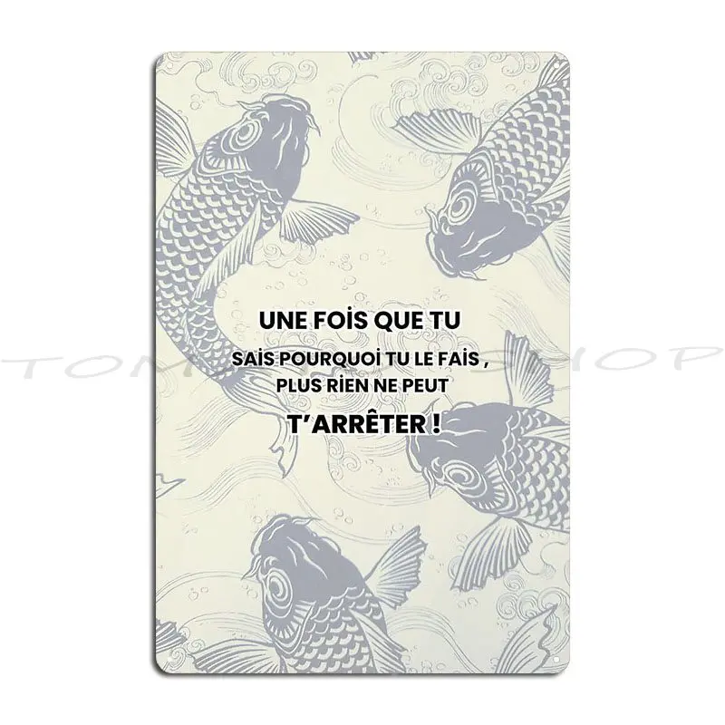 Faites attention à vos pensées, car elles deviennent des paroles - Plaque métallique Lao Tzu pour garage, cinéma, ou décoration - Affiche en étain