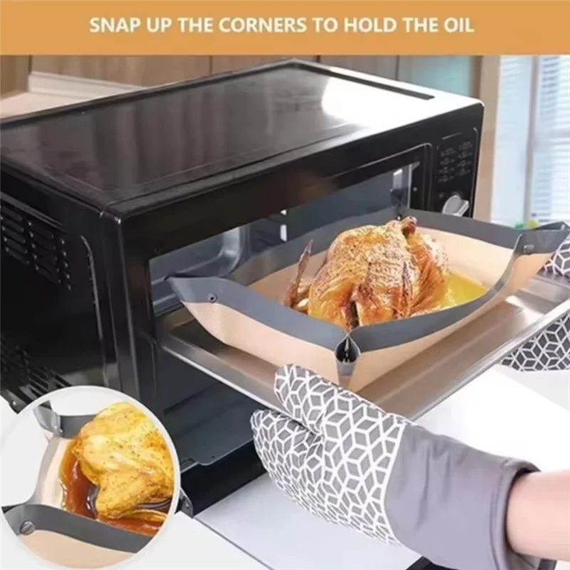 A03F-Mats ملحقات الخبز الحرارة وسهلة التنظيف نسيج السيليكون لاستخدام فرن المطبخ