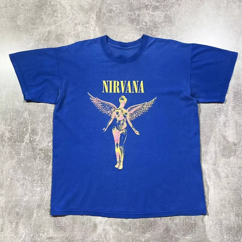 Incesticide Album Cover NIRVANA Band T-Shirt Baumwolle Grafik-T-Shirt Herren Damen Sommer Streetwear – Detail 3