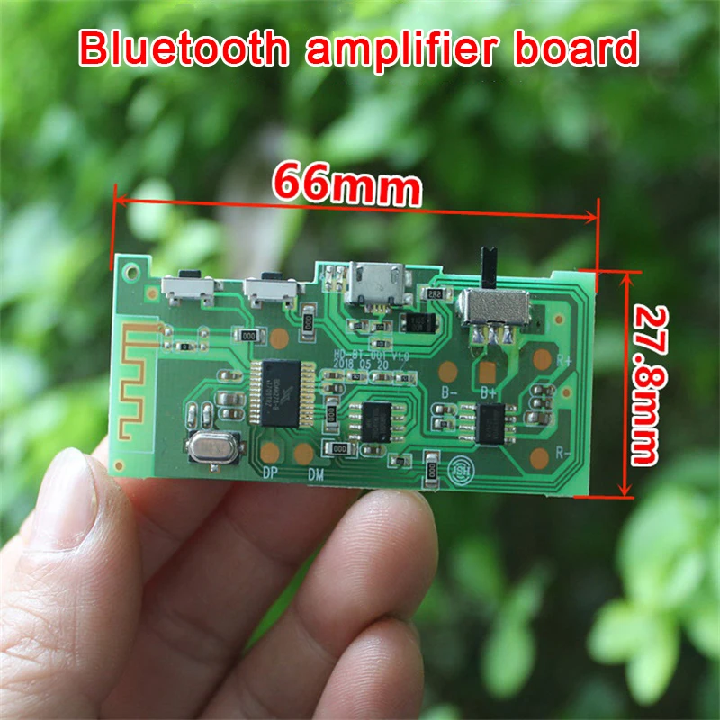 Carte d'amplificateur de puissance Bluetooth, circuit imprimé d'amplificateur de puissance 5W, carte technique d'ampli de puissance stéréo, technologie audio multifonctionnelle, nouveau