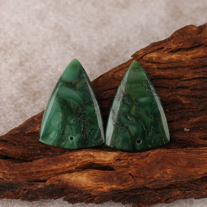 B&F African Jade Earring Beads for Jewelry Making, Handmade Natural stones beads, Stones for jewelry Making Supplies