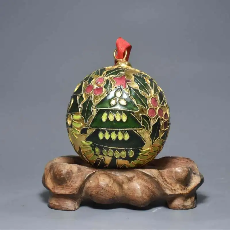 Cloisonné craft Christmas ball gift traditional enamel copper ornaments