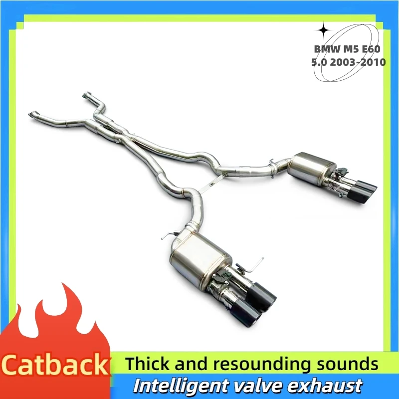 For BMW M5 E60 5.0 2003-2010 intelligent valve exhaust Performance Exhaust Pipe with Valve Cat-Back Exhaust muffler System