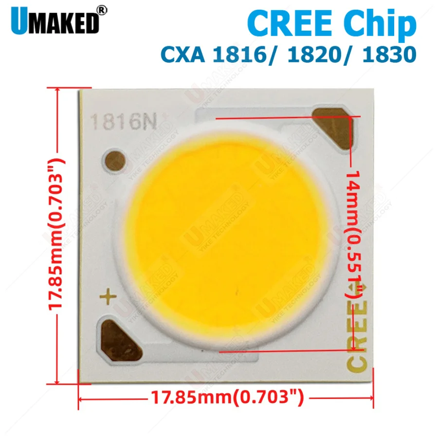 

10pcs Original CREE CXA1816 COB Led Emitter Lamp Light CXA 1820 1830 37V White 5700K Warm white 3000K Natural white 4500K bulb