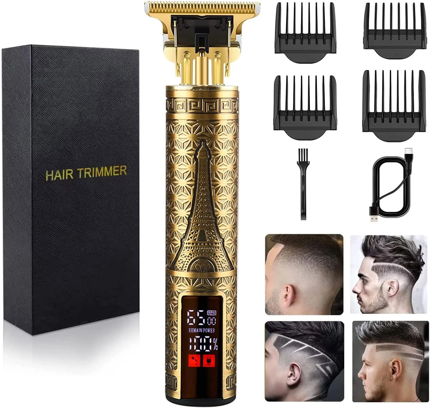 Men'S Grooming Barbershop - Tondeuse à cheveux professionnelle pour hommes,