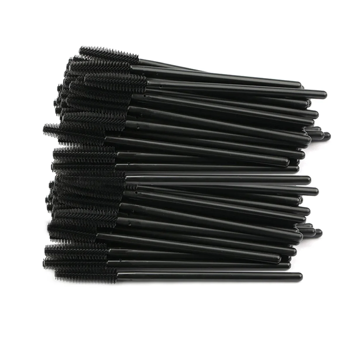 Bacchette per mascara in gel Silicone usa e getta 100PCS Applicatore per pennelli per ciglia Spoolers Estensione ciglia Pennelli cosmetici Strumento per il trucco