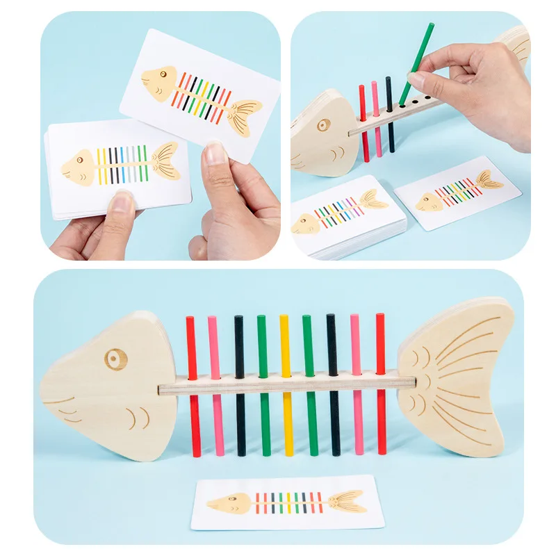 Educazione precoce Formazione della concentrazione dei bambini Coordinazione dell'osso di pesce Scuola materna Stalla educativa Giocattolo Mercato notturno