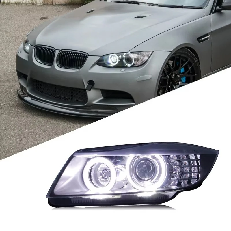 High Performance Light for  3 Series E90 Headlight Assembly 318 320 325i Modified LED Angel Eye Bulb Daytime Running HeadLamp
