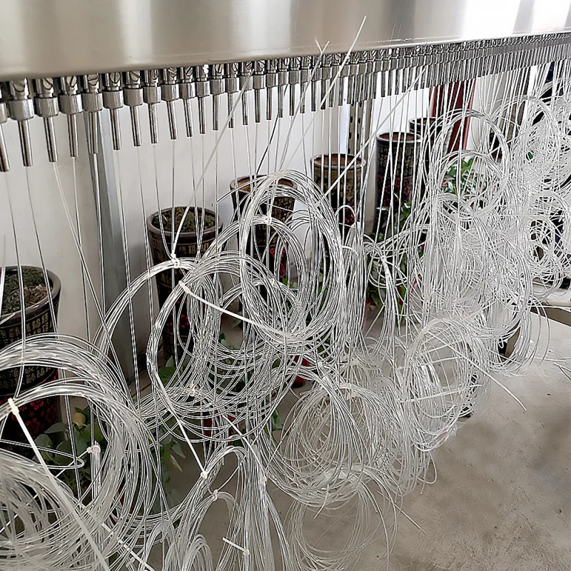 custom.Customized Modern Curtain LED Light Fountain with Rain & Lace Curtain Strings