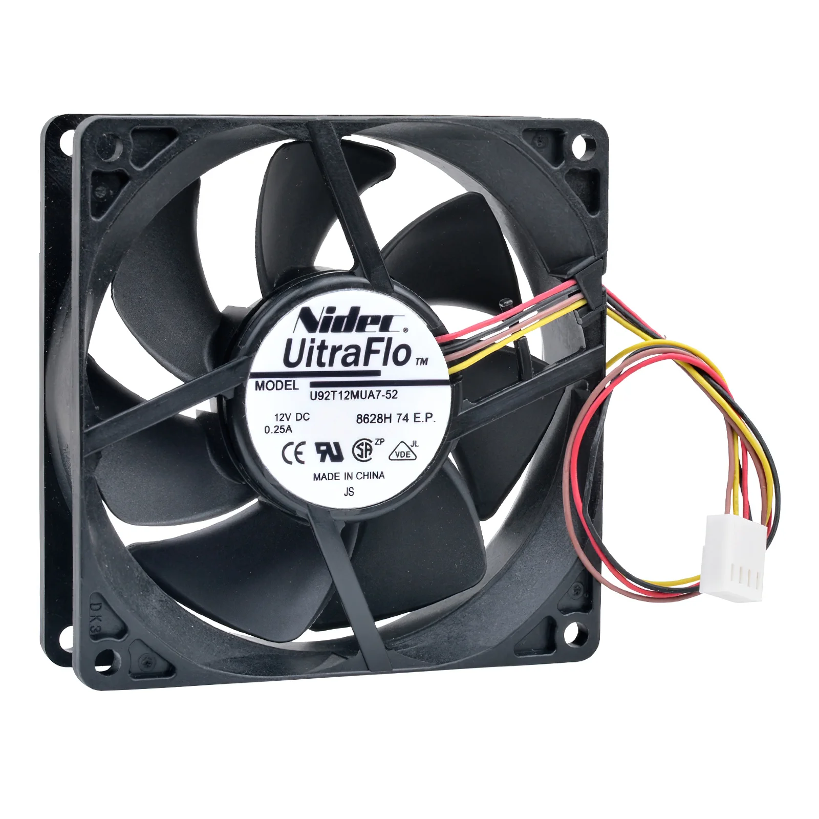 Nidec U92T12MUA7-52 9cm 9025 12V 0.25A PWM Fan