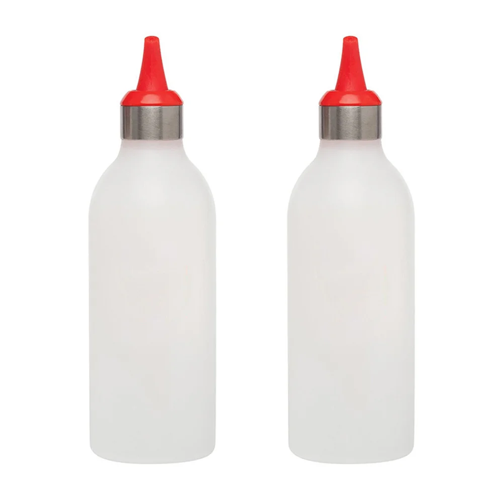 

2pcs 450Ml Vinegar Dispenser Bottle Food Grade Silicone Seal Condiment Squeeze Container For Sauce Oil Ketchup Jam Kitchen